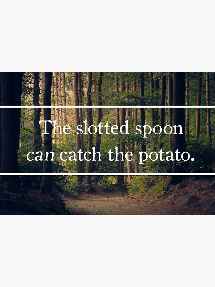 "Slotted Spoons Into the Woods" Sticker for Sale by sesoltow Redbubble