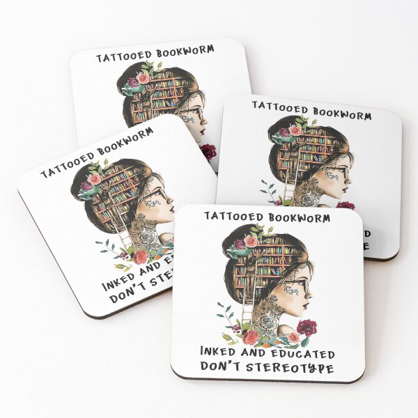 Item preview, Tattooed Bookworm designed and sold by Maxartdesigns.