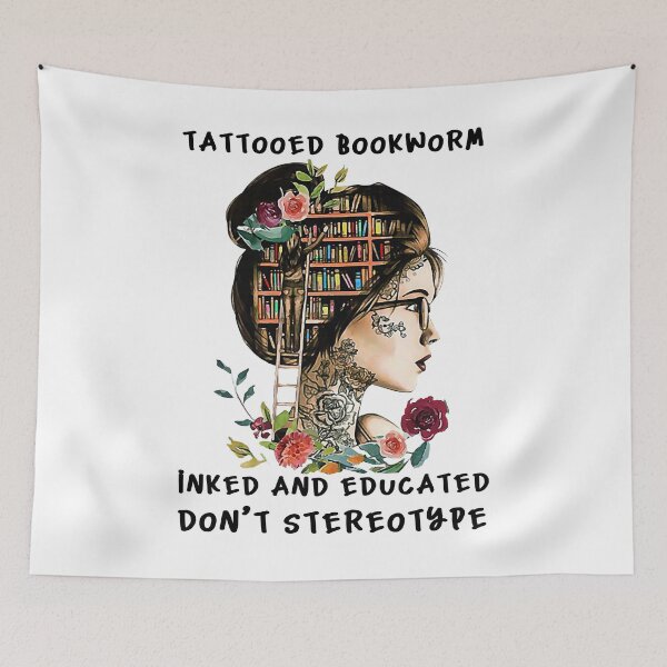 Item preview, Tattooed Bookworm designed and sold by Maxartdesigns.