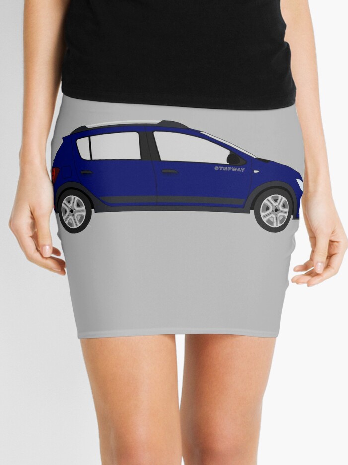 Minirock for Sale mit Dacia Sandero Stepway Blaues Auto 'Krystal