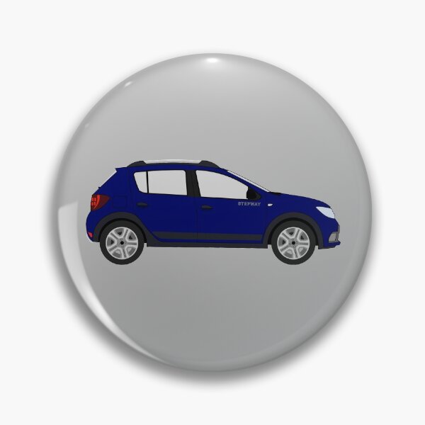 Artikelvorschau, Dacia Sandero Stepway Blaues Auto 'Krystal' entworfen und verkauft von RedBubbleBath.