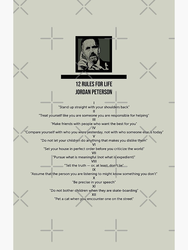 jordan peterson 12 rules for life list