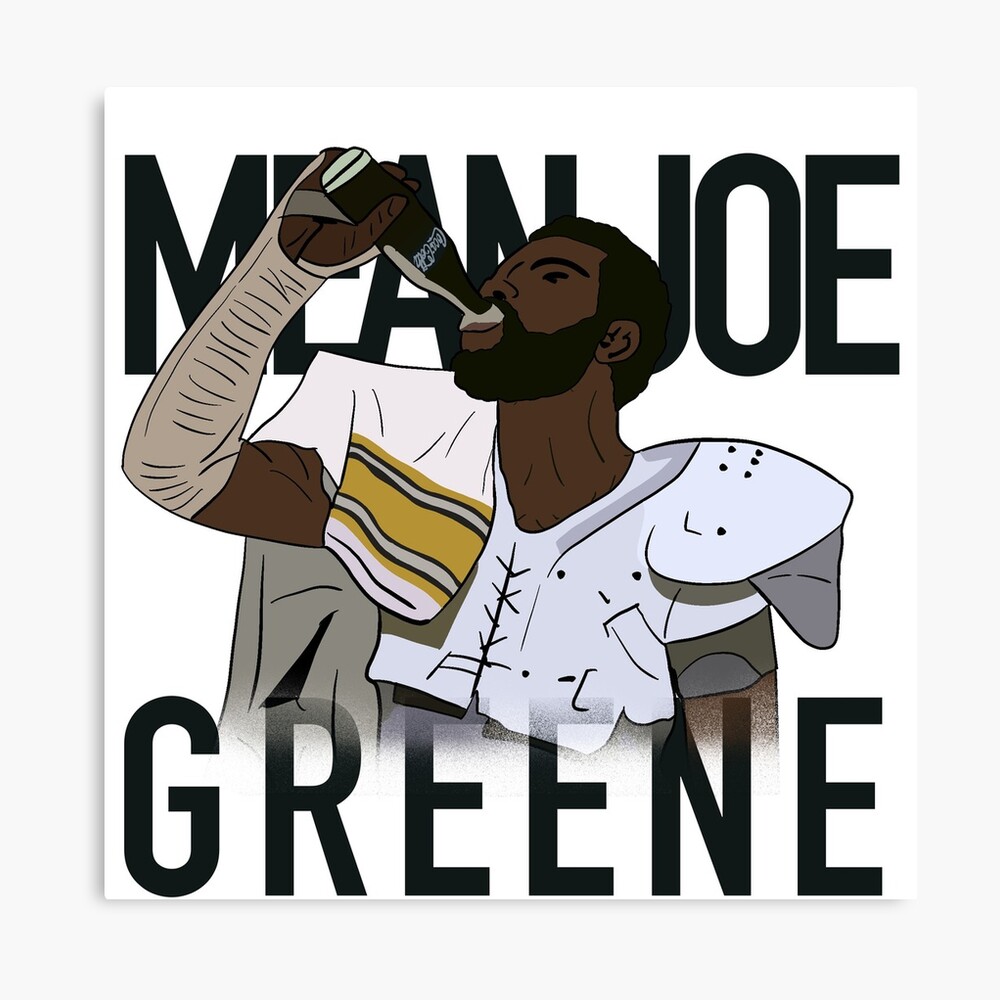 Mean Joe Greene Pittsburgh Poster Canvas Football Print 