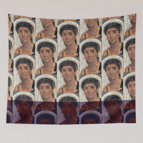 Item preview, Fayum mummy portrait ancient Egypt woman designed and sold by The-Roman-Lady.