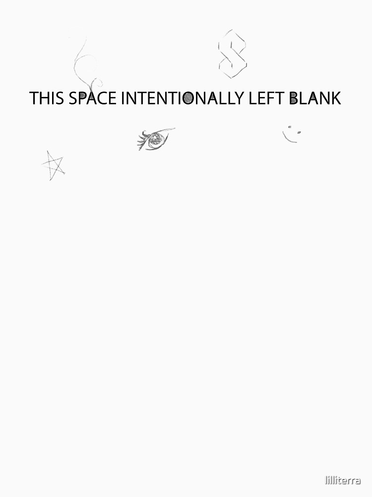 This Space Intentionally Left Blank by lilliterra