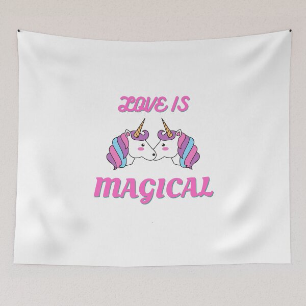 Item preview, LOVE IS MAGICAL UNICORN LOVE designed and sold by HAMSAN'S  STORE.