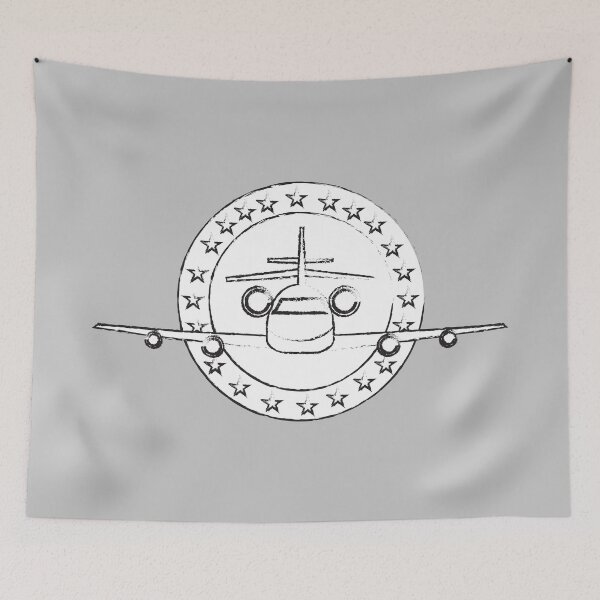 Item preview, Flying Aircraft Logo with Stars designed and sold by AeroAstro.
