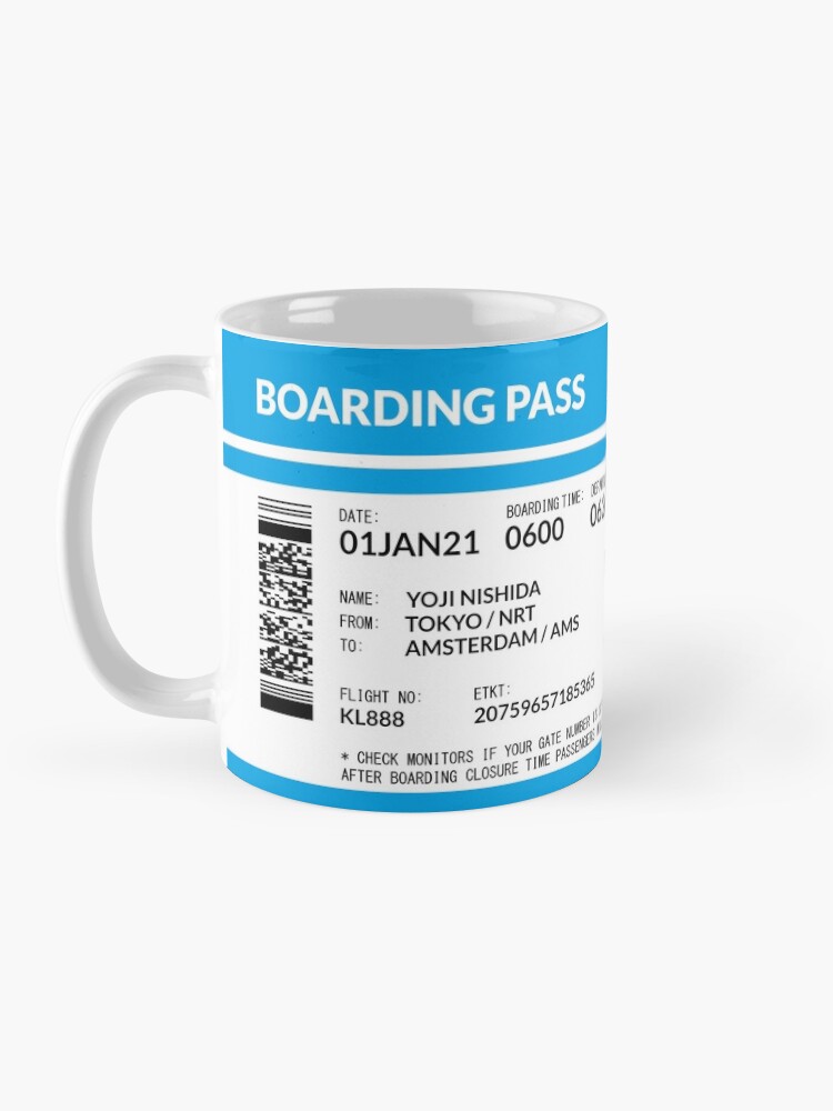 Alternate view of Boarding Pass 4000x1660 KL16 Coffee Mug