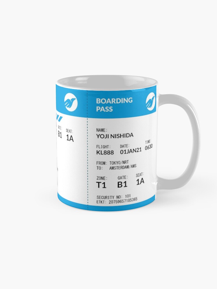 Alternate view of Boarding Pass 4000x1660 KL16 Coffee Mug