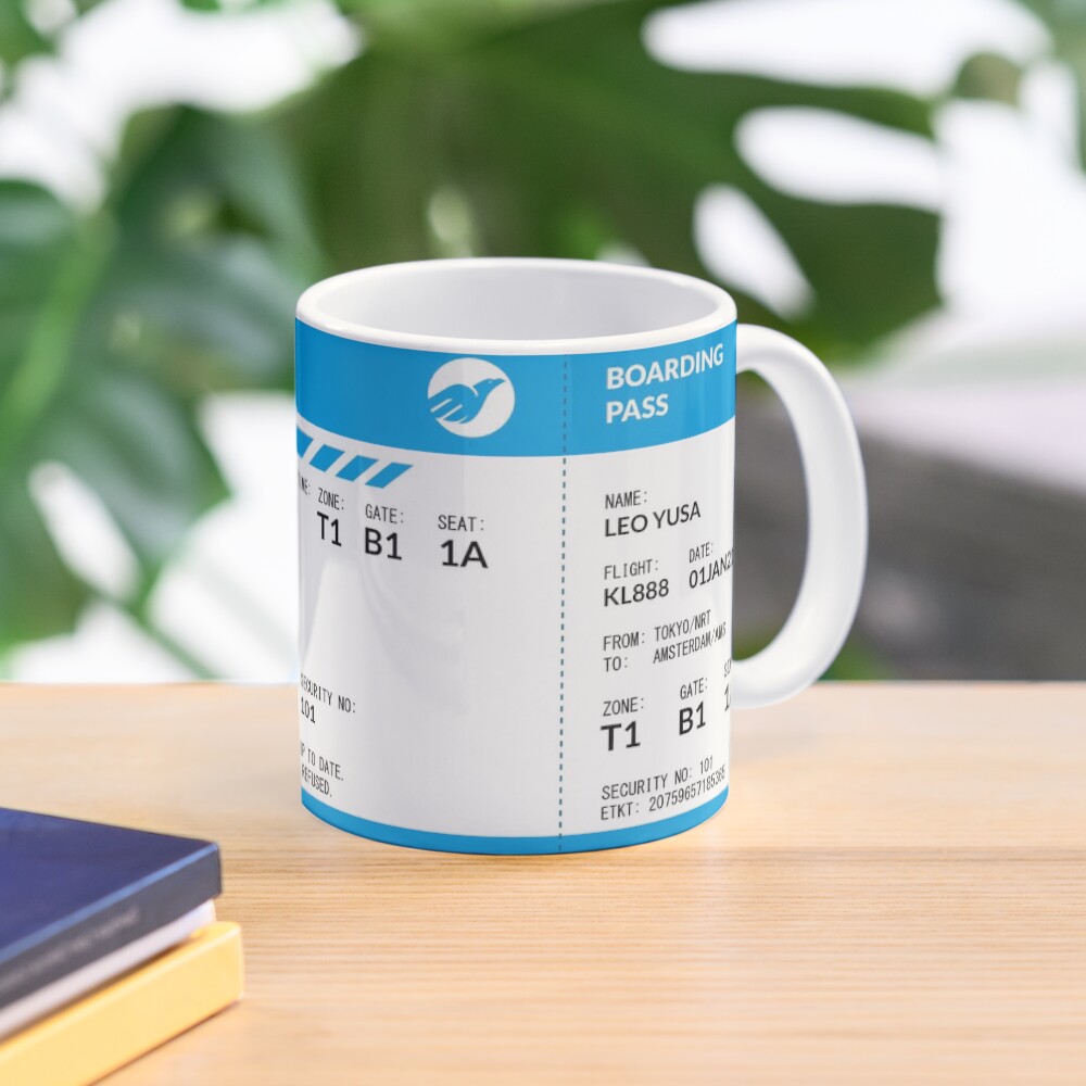 Boarding Pass 4000x1660 KL18 Coffee Mug