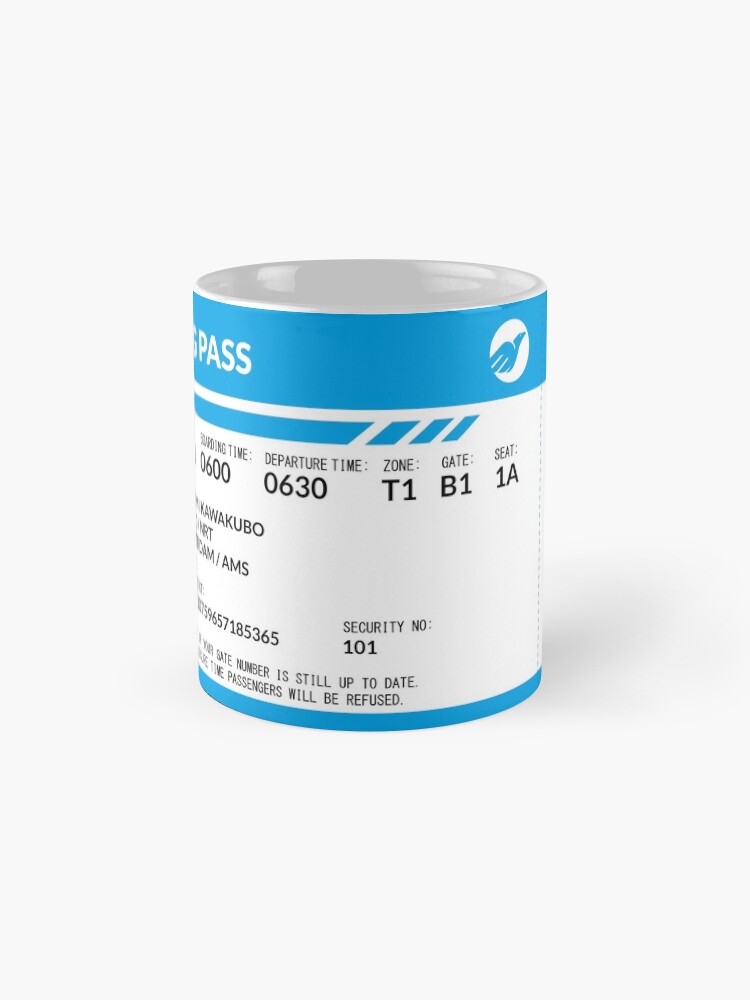 Alternate view of Boarding Pass 4000x1660 KL22 Mug