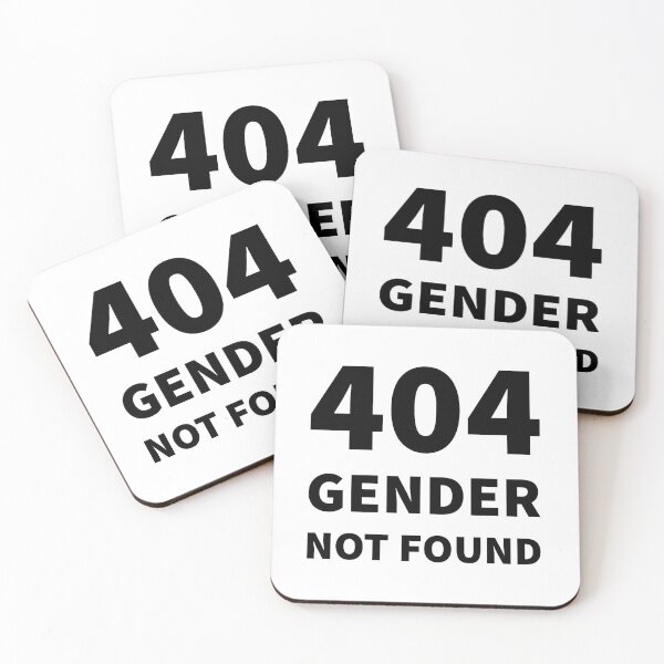 Item preview, 404 GENDER NOT FOUND (Simple Black) designed and sold by QueerShop.