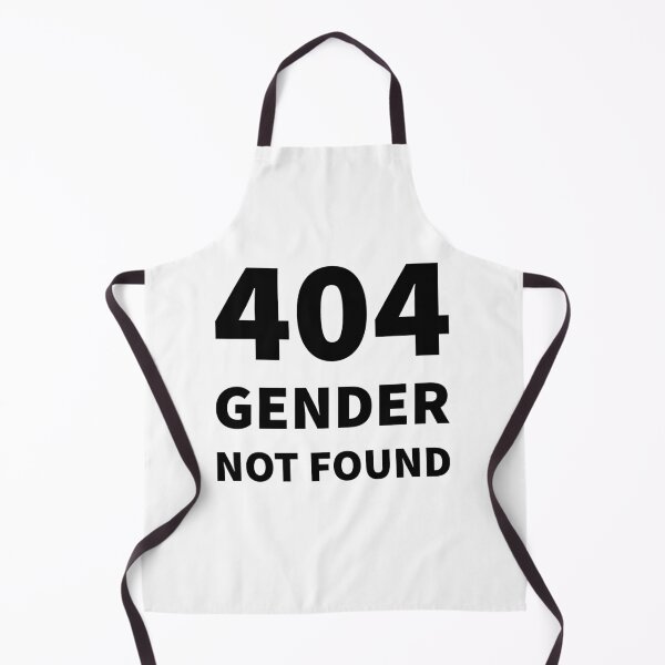 Item preview, 404 GENDER NOT FOUND (Simple Black) designed and sold by QueerShop.
