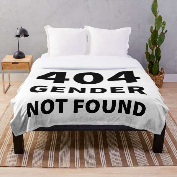 Item preview, 404 GÉNERO NO ENCONTRADO (Negro simple) designed and sold by QueerShop.
