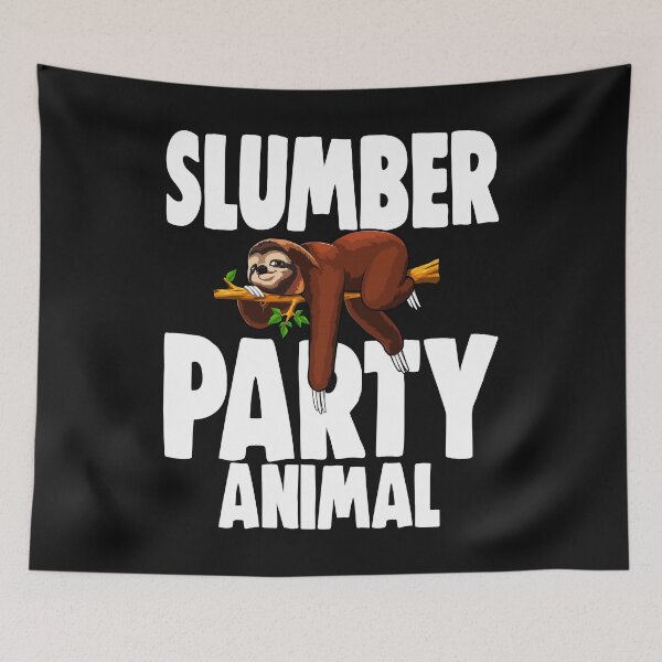 Item preview, Slumber Sloth Animal Party Sleepover Pajama Girl Women designed and sold by Bendthetrend.