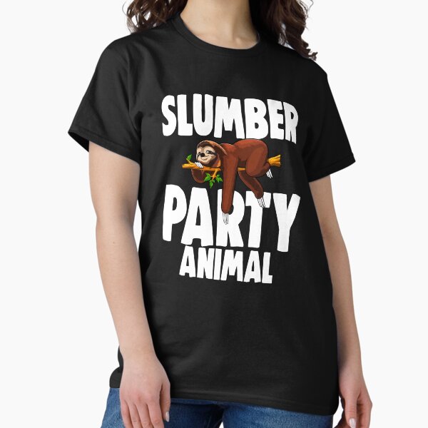 Item preview, Slumber Sloth Animal Party Sleepover Pajama Girl Women designed and sold by Bendthetrend.