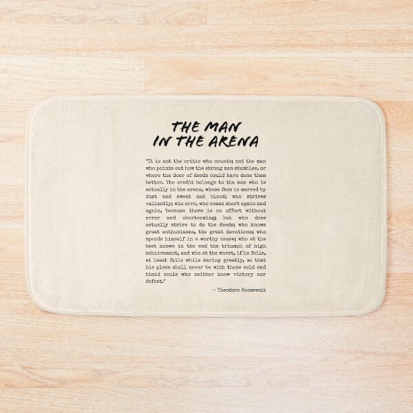 Item preview, The Man In The Arena - Theodore Roosevelt Quote designed and sold by UrbaneLibra.
