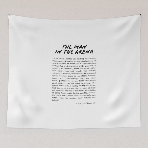 Item preview, The Man In The Arena - Theodore Roosevelt Quote designed and sold by UrbaneLibra.