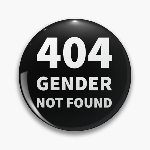 Item preview, 404 GENDER NOT FOUND (Simple White) designed and sold by QueerShop.
