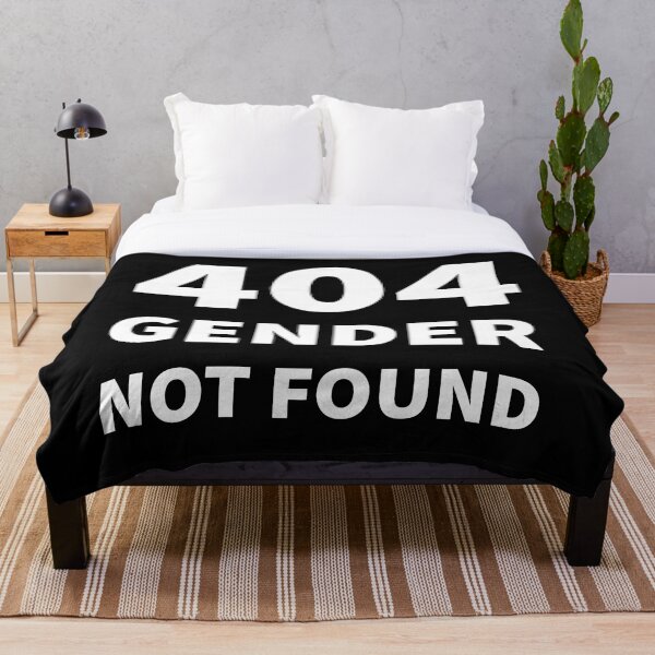 Item preview, 404 GENDER NOT FOUND (Simple White) designed and sold by QueerShop.