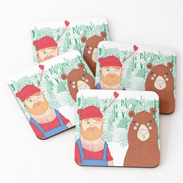Item preview, Bear and hunter designed and sold by Juan de Souza.