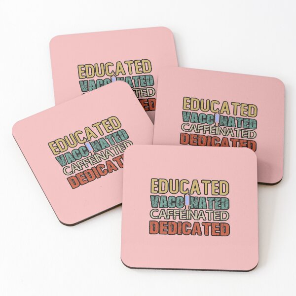 Item preview, Educated Vaccinated Caffeinated Dedicated , Vaccinated , COVID , Vaccine Tee, Funny Nurse Gift Ideas , Nursing Student Gift designed and sold by biigshow.