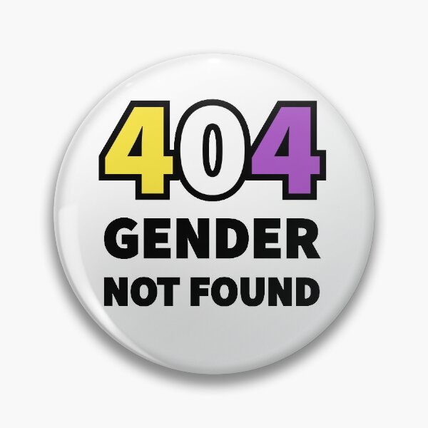 Item preview, 404 GENDER NOT FOUND (Non-Binary Colours) designed and sold by QueerShop.