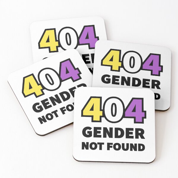 Item preview, 404 GENDER NOT FOUND (Non-Binary Colours) designed and sold by QueerShop.