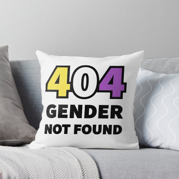 Item preview, 404 GENDER NOT FOUND (Non-Binary Colours) designed and sold by QueerShop.