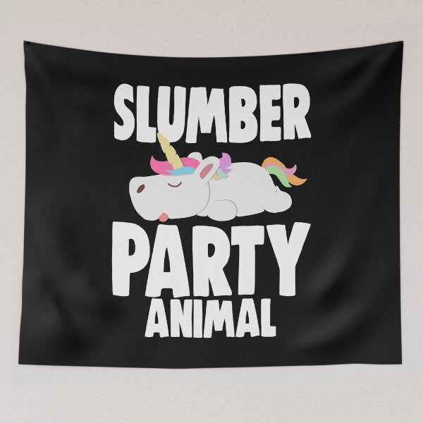 Item preview, Slumber Unicorn Animal Party Sleepover Pajama Girl Women designed and sold by Bendthetrend.