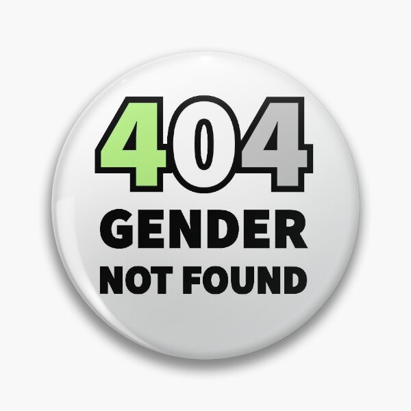 Item preview, 404 GENDER NOT FOUND (Agender Colours) designed and sold by QueerShop.