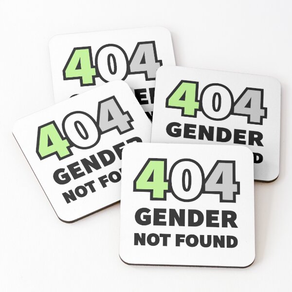 Item preview, 404 GENDER NOT FOUND (Agender Colours) designed and sold by QueerShop.