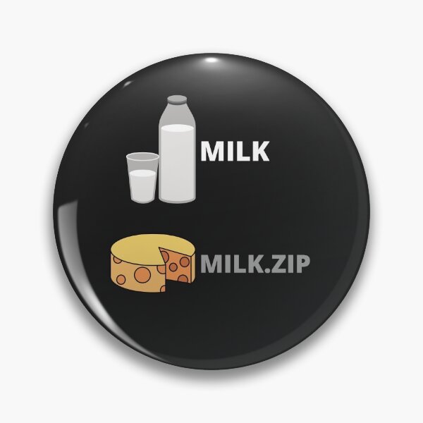 Item preview, Milk.zip - Funny Text designed and sold by BaldingSnail.
