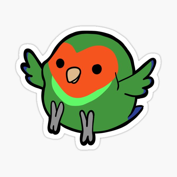 Item preview, Peachfaced lovebird Agapornis roseicollis designed and sold by ollie-lovebird.