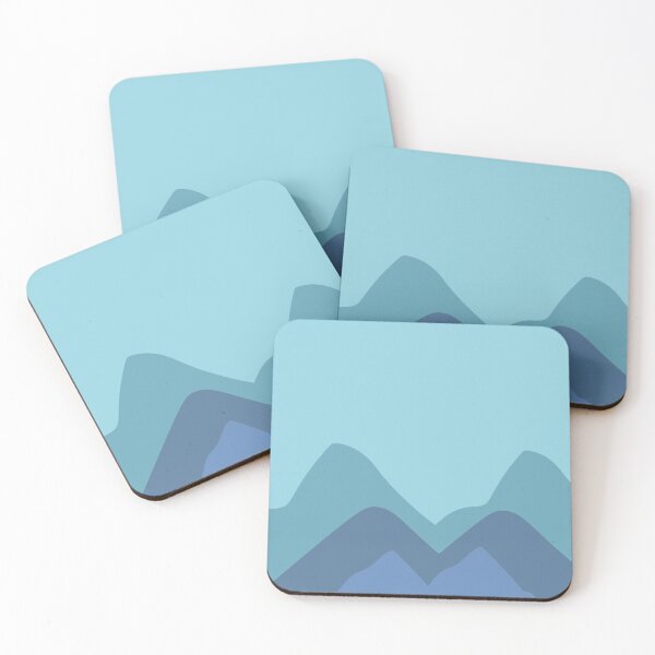 Item preview, Blue Shaded V-Shaped Mountains in Blue Sky designed and sold by ShaunSandhu.