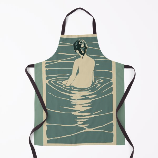 Item preview, Vintage Japanese Style art nouveau Style mid century modern Zen Bather designed and sold by adrienne75.