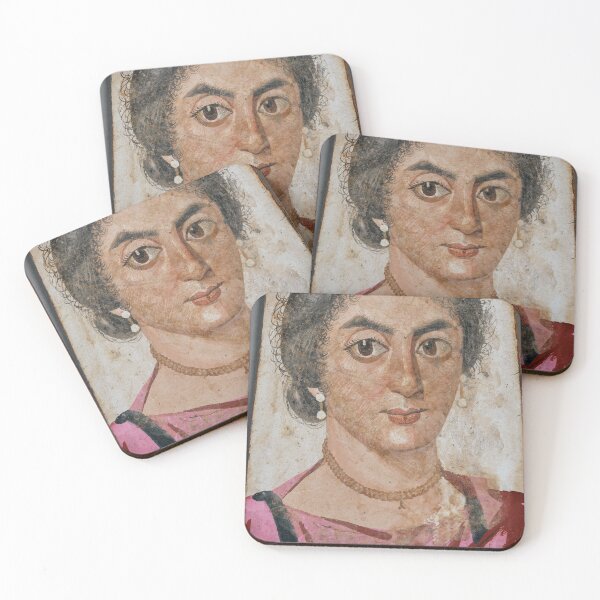 Item preview, Fayum mummy portrait ancient Egypt woman designed and sold by The-Roman-Lady.