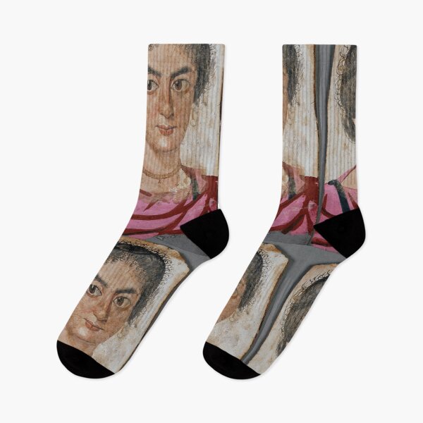 Item preview, Fayum mummy portrait ancient Egypt woman designed and sold by The-Roman-Lady.