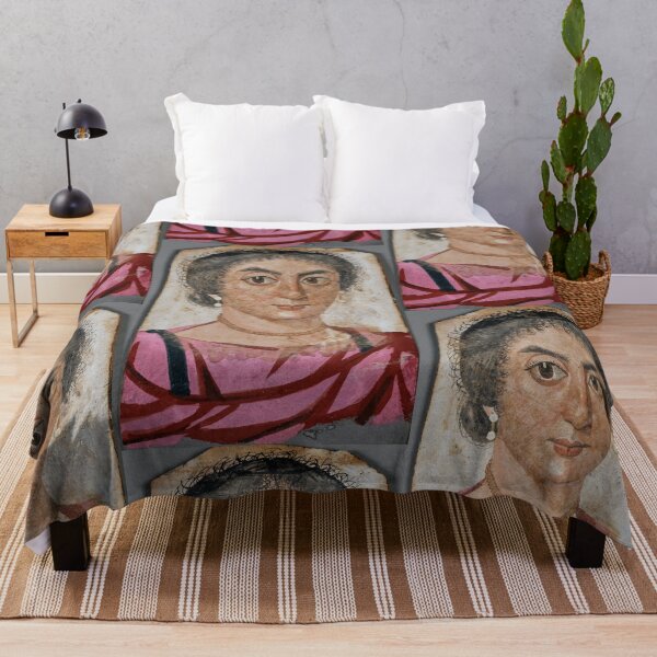 Item preview, Fayum mummy portrait ancient Egypt woman designed and sold by The-Roman-Lady.