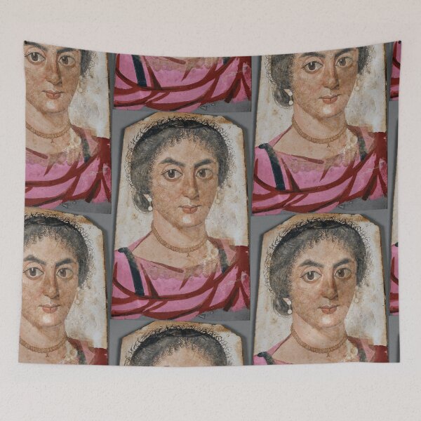 Item preview, Fayum mummy portrait ancient Egypt woman designed and sold by The-Roman-Lady.