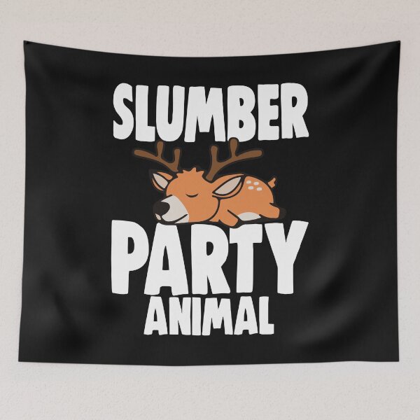 Item preview, Slumber Deer Animal Party Sleepover Pajama Girl Women designed and sold by Bendthetrend.