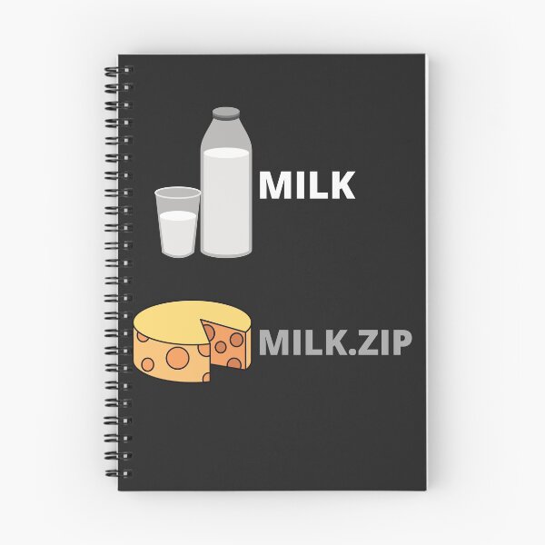 Item preview, Milk.zip - Funny Text designed and sold by BaldingSnail.