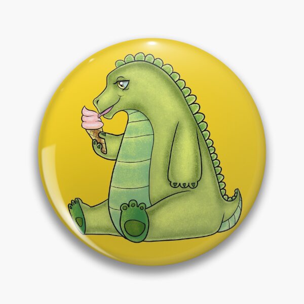 Item preview, Little dinosaur with icecream designed and sold by LiaSonno.
