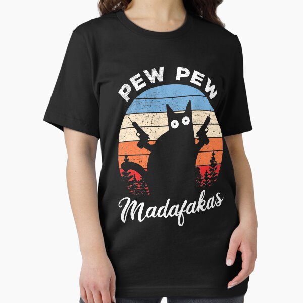 Artikel-Vorschau von Crazy Cat Pew Pew Madafakas, designt und verkauft von MisterMacadamia.