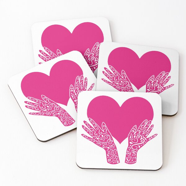 Item preview, Henna Style Hands and Heart Valentine's Day | Cherie's Art(c)2021 designed and sold by CheriesArt.