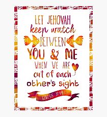 Genesis 31:49 Photographic Print