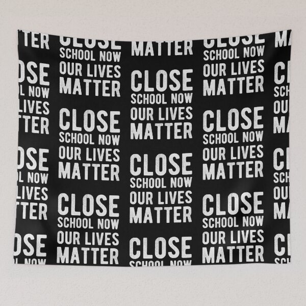 Item preview, Close School Now - Motivation Lockdown 2021 Sayings designed and sold by Scratches Tees.