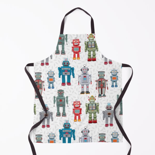 Item preview, Vintage Toy Robots on White, Atomic Collectible Robots designed and sold by theodoredesign.