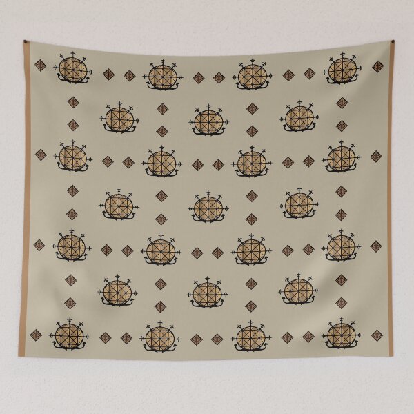 Item preview, abstract decorative anatolian illustration pattern designed and sold by ErhanArt.
