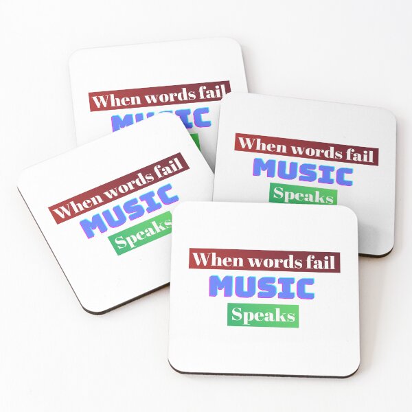 Item preview, When words fail Music speaks designed and sold by Musicianst0re.